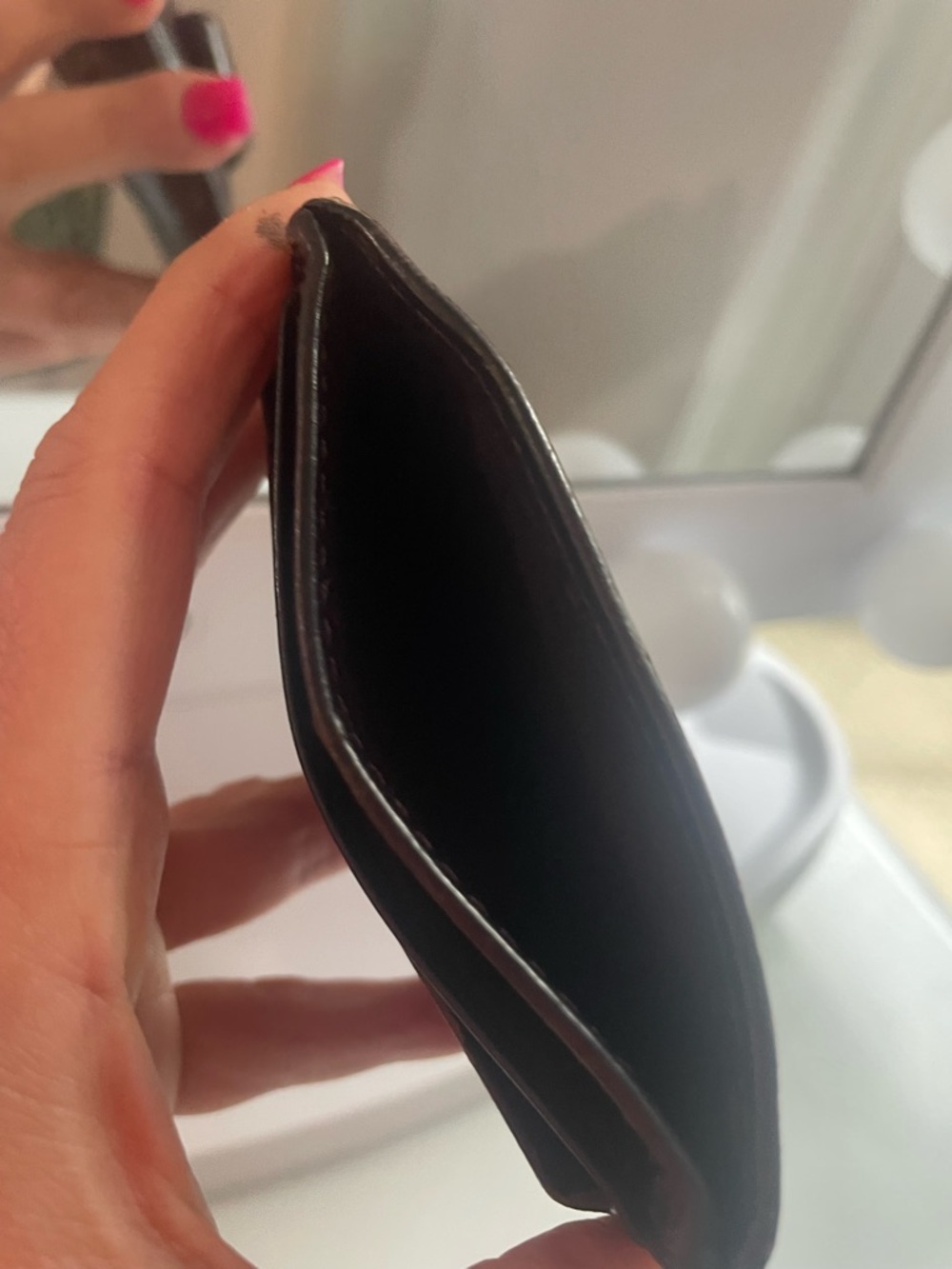 Vintage Worn Coach Brown Leather Slim Card with Money clip - Picture 8 of 11